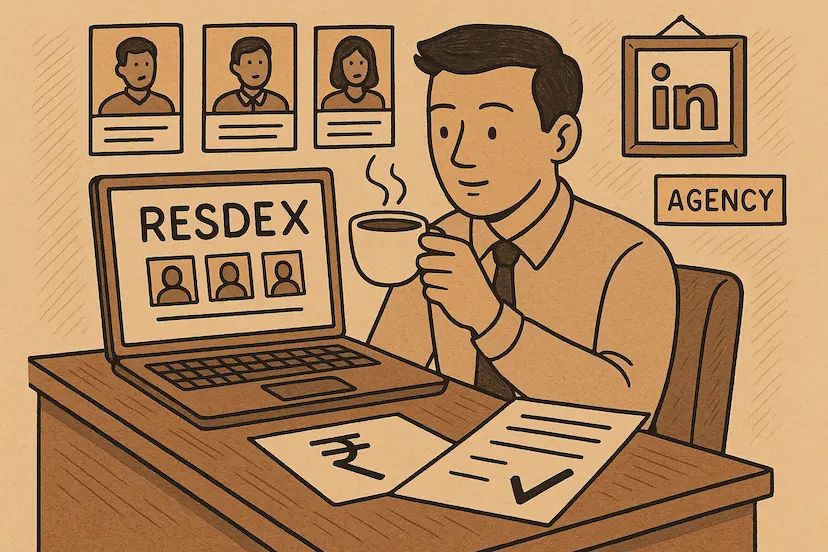 Illustration of a man in...